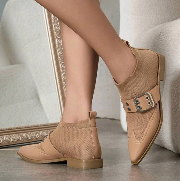 Women's Fashion Chelsea Ankle Boots, Short Boots,Flat - Picture 4 of 6